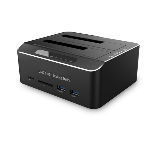Док станция для HDD SSD 2.5" 3.5" SATA III USB3.0 Deepfox DS02 с ...