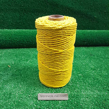 Мотузка 3 мм бавовняна 100 м для макрамі