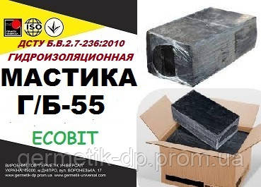 Мастика Г/Б-55 Ecobit ДСТУ Б.В.2.7-236:2010 бітума гідроізоляційна