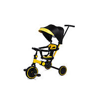 Детский велосипед-коляска "MIA+" 4в1 для самых маленьких желто-чёрный