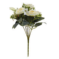 Букет роз "Вдохновение", белый, 31 см