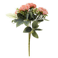 Букет роз "Восторг", розовый, 31 см