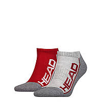 Шкарпетки Head PERFORMANCE SNEAKER 2PPK UNISEX червоний, сірий Уні 35-38