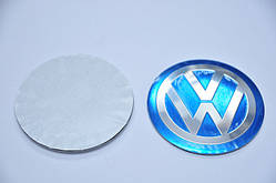 60 мм наклейка Volkswagen VW на 2-х сторін скотчі Фольксваген фольц