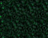 Бісер 10/0, колір темно-зелений матовий , No50150 (пач.50 грамів)