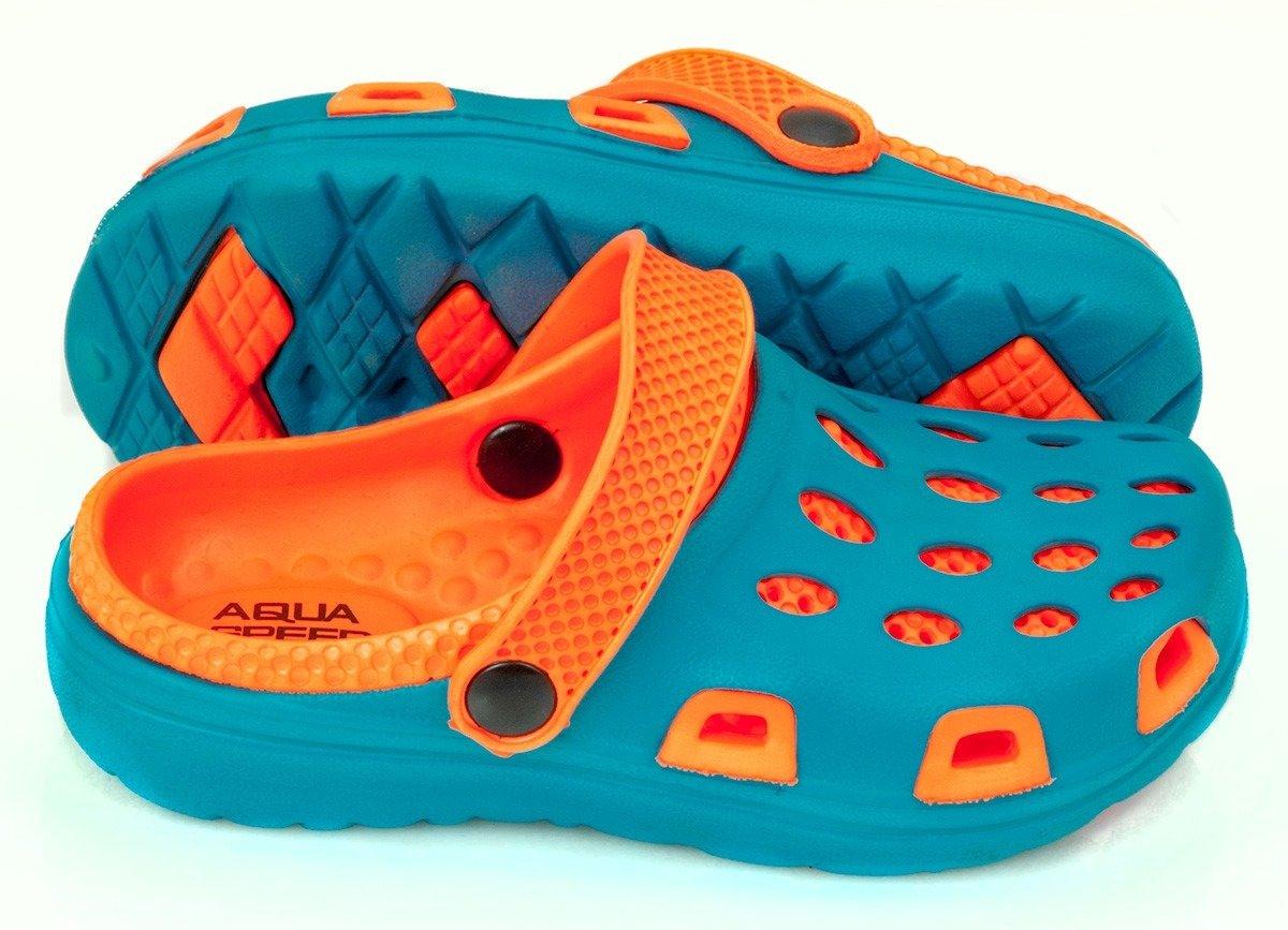 Крокси Aqua Speed SILVI 6318 блакитний, помаранчевий Діт 25 - фото 2 - id-p2110086979