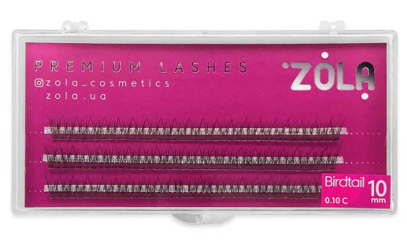 ZOLA Вії-пучки Birdtail 10 mm, фото 1
