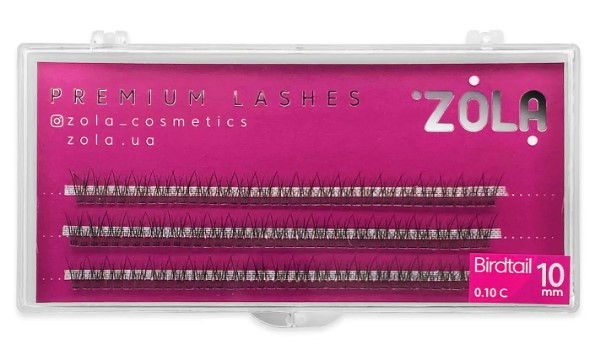 ZOLA Вії-пучки Birdtail 10 mm