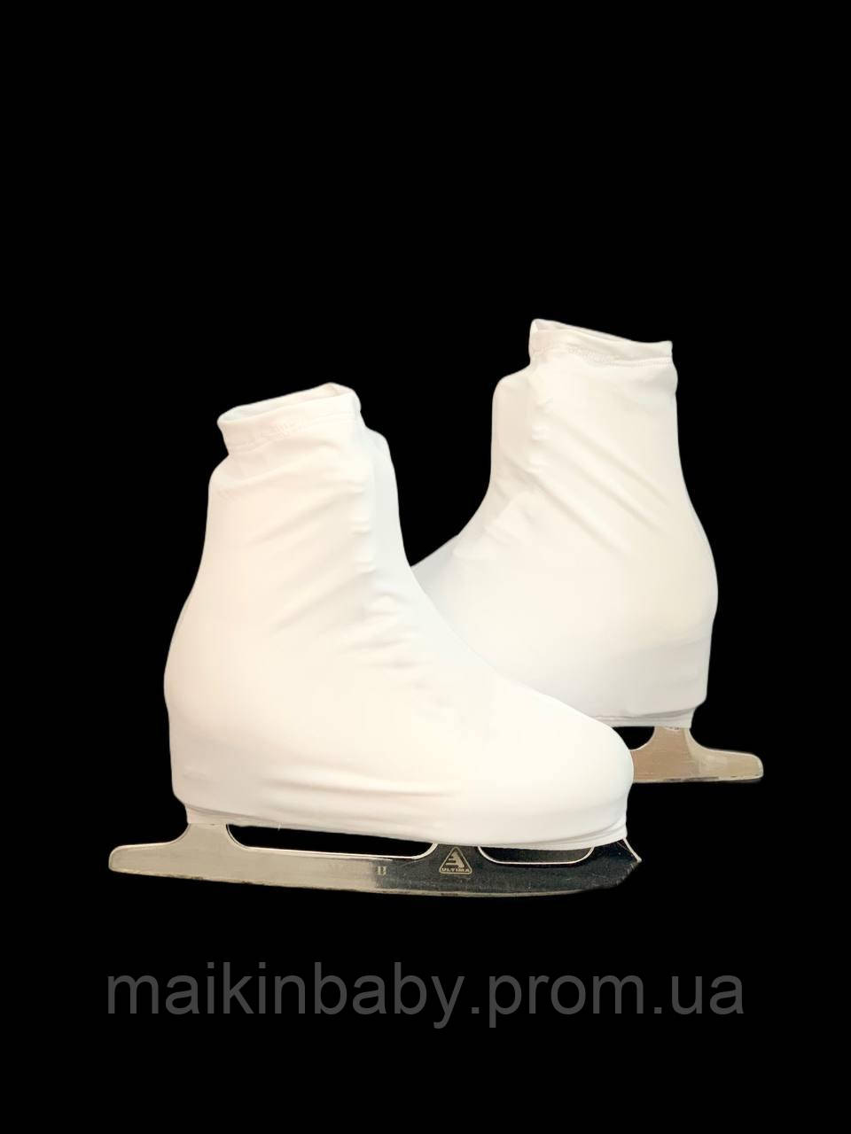 Чохли на Фігурні черевики з підкладкою на носках Maikinbaby Білі (MB115)