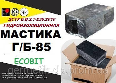 Мастика Г/Б-85 Ecobit ДСТУ Б.В.2.7-236:2010 бітума гідроізоляційна