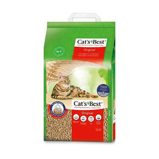 Наповнювач для котячого туалету деревний Cat's Best ‎Original 17,2 кг