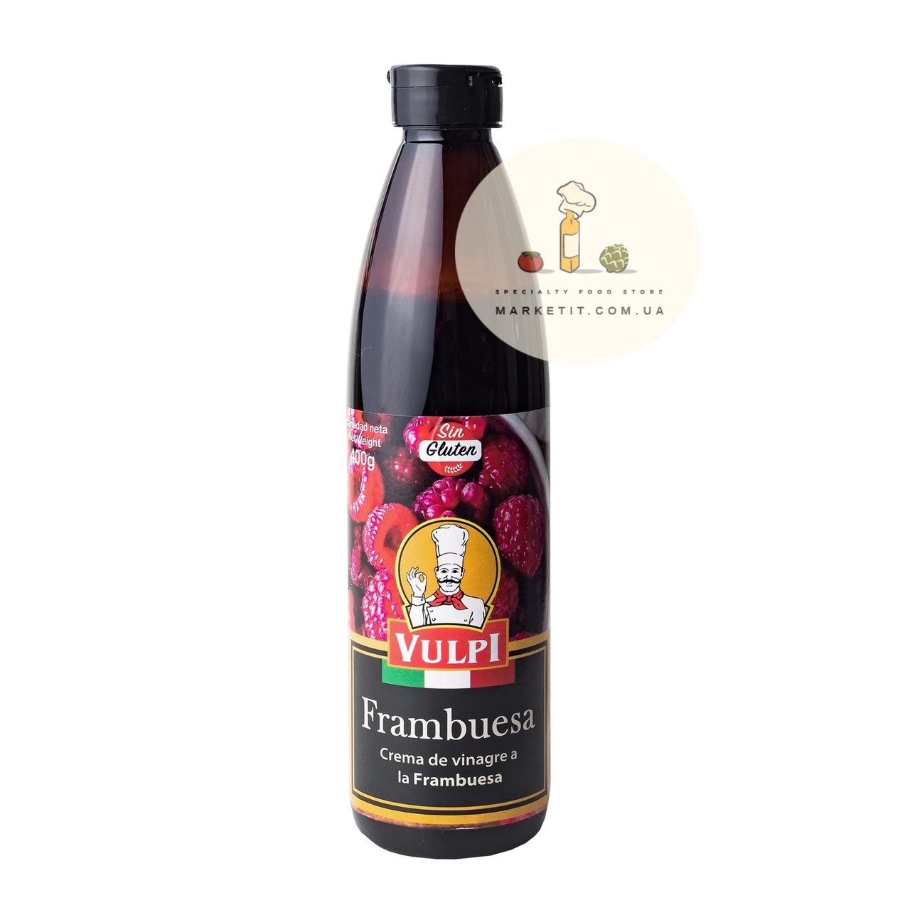 Бальзамічний соус Vulpi Crema de Vinagre Frambuesa, з малиною 400 г.
