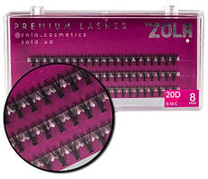 Вії в пучках Zola 20D 8 mm