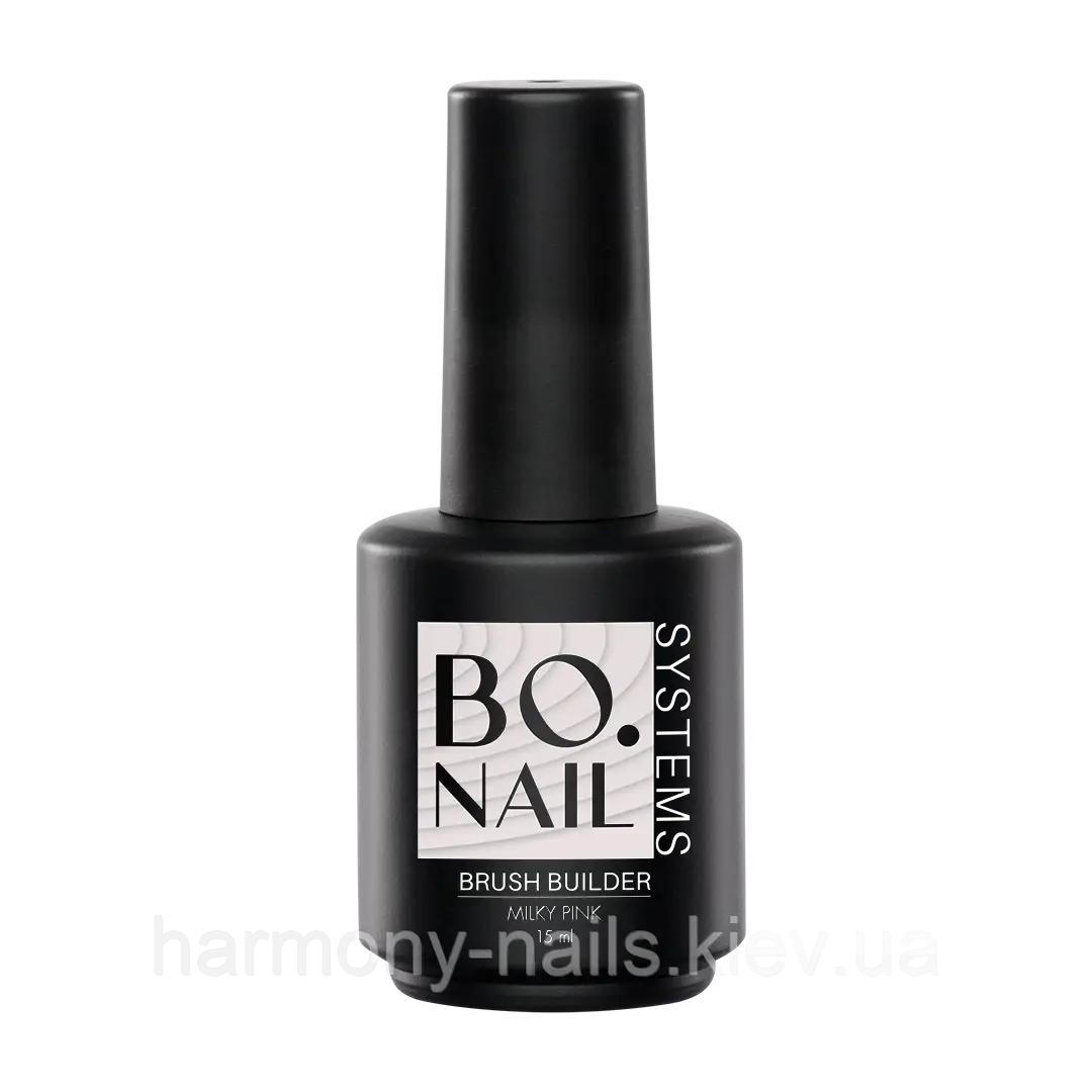 BO.NAIL Brush Builder Milky Pink - однофазний гель у пляшці, 15 мл, фото 1