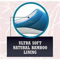 Легкие домашние тапки cool bamboo anti-fatigue gel slippers.