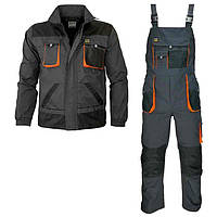 Комплект демісезонний із куртки та комбінезона, спецодягання робоча захисна REIS 58