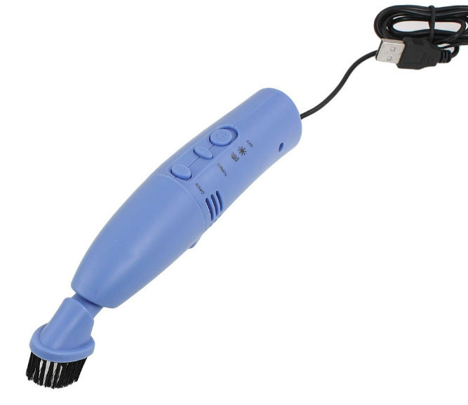 Пилосос USB GTFS для клавіатури для ноутбуків і комп'ютерів блакитний SKU0000315