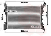 Радиатор охлаждения Fiat Fiorino/Punto 1.2/1.4 08-