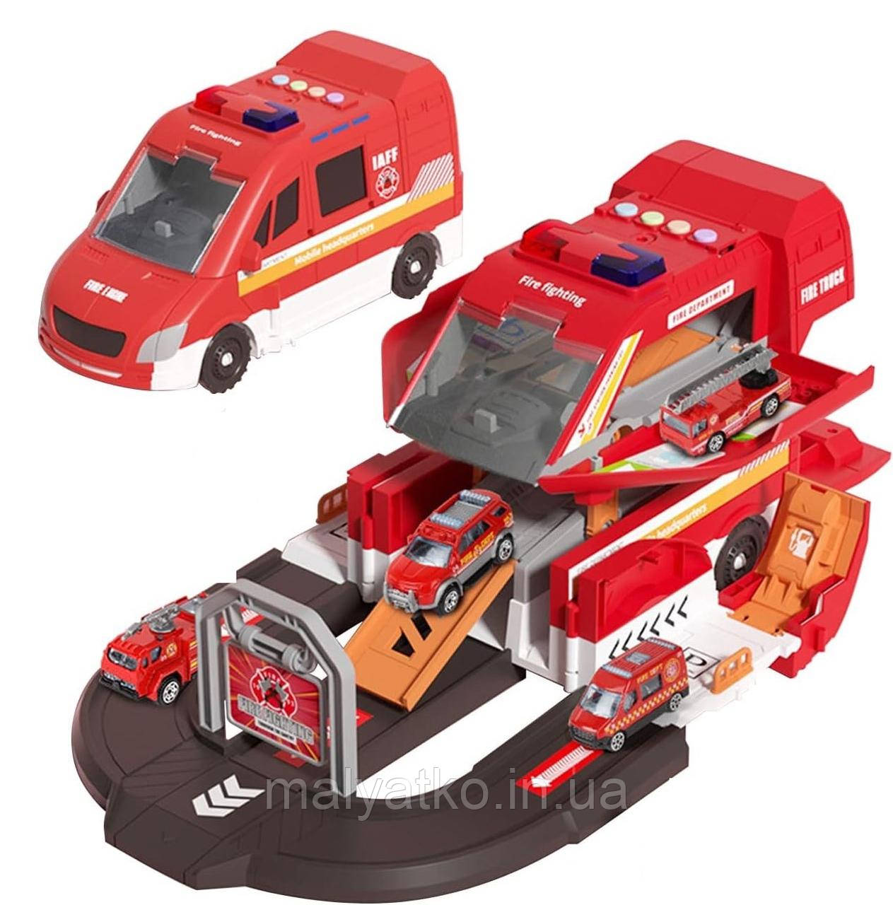 Машина — паркінг "Пожежне/Fire" арт. SJ 681 A-1