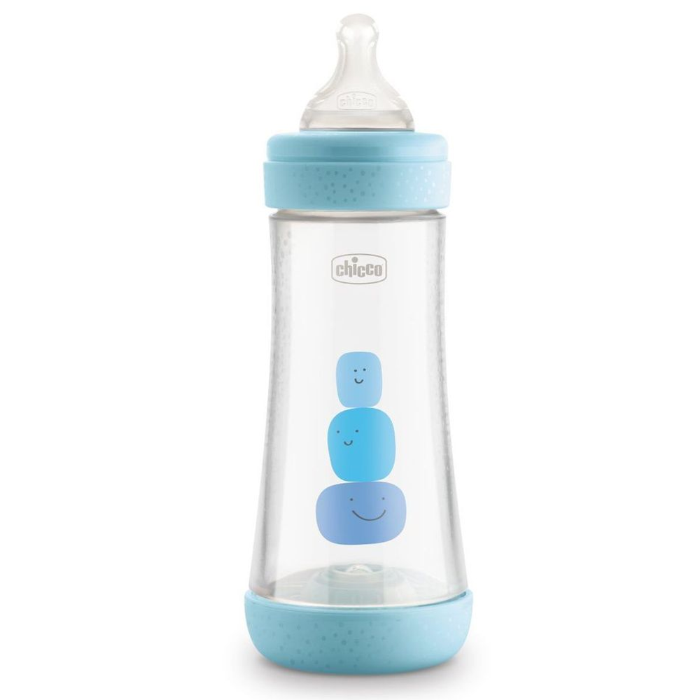 Бутылочка пластиковая PERFECT 5, 300мл, 4м+ Chicco для хлопчика (8058664122127)