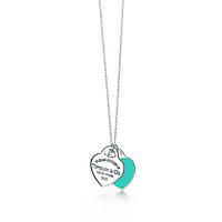 Нежное серебряное ожерелье Mini Double Heart Tag от Tiffany & Co: Символ любви и сплоченности