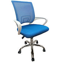Кресло офисное компьютерное Bonro 619 рабочее для дома, офиса Синий