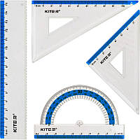 Набор линеек Ruler Set голубой Kite (K17-280-07) AM, код: 8039551
