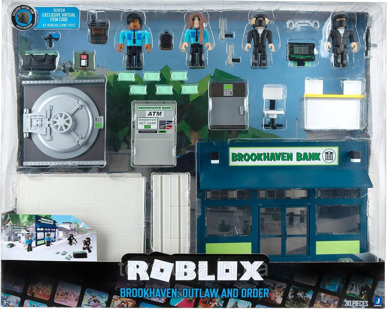 Набір Роблокс ексклюзивний код ROBLOX Brookhaven Outlaw and Order Deluxe, фото 1