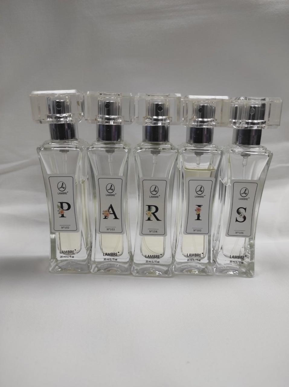 Ексклюзивний набір парфумів з 5 ароматів по 20 ml PARIS від Lambre
