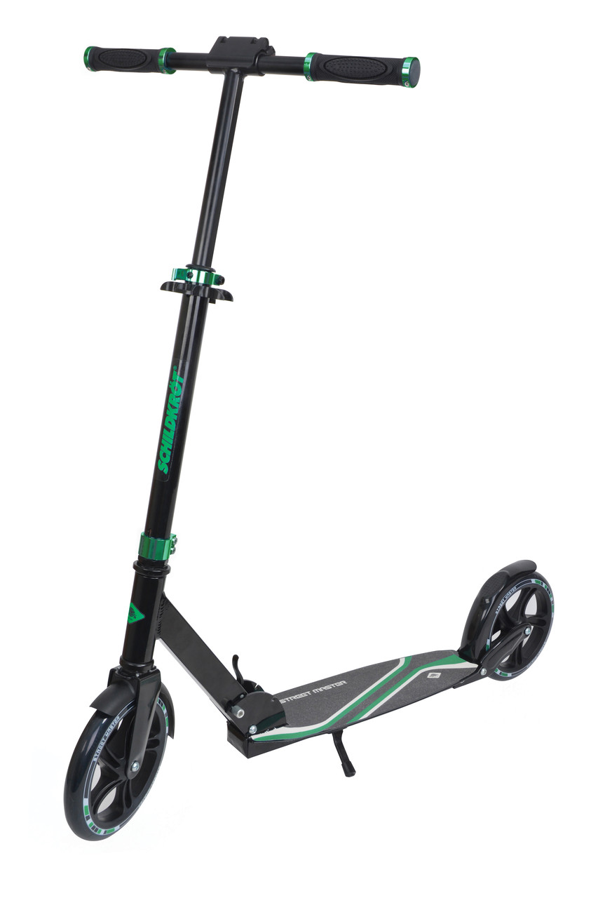 Міський самокат Schildkröt City Scooter Street Master 200mm Green чорно-зелений Max: 100 кг, фото 1