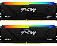 Модуль пам`яті DDR4 2x16GB/3200 Kingston Fury Beast RGB (KF432C16BB12AK2/32)