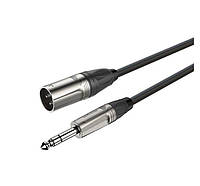 Балансный аудио кабель Jack 6.3 Stereo XLR Male Roxtone DMX-J260-L10 10м