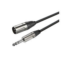 Балансный аудио кабель Jack 6.3 Stereo XLR Male Roxtone DMX-J260-L5 5м