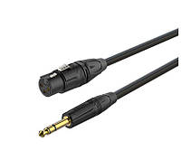 Балансный аудио кабель Jack 6.3 Stereo XLR Female Roxtone GMX-J220-L5 5м