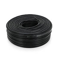 Комбінований кабель RITAR КСВ-1 + 2 * 0,22 з живленням бухта 200 м оболонка ПВХ колір чорний, Q3 utg