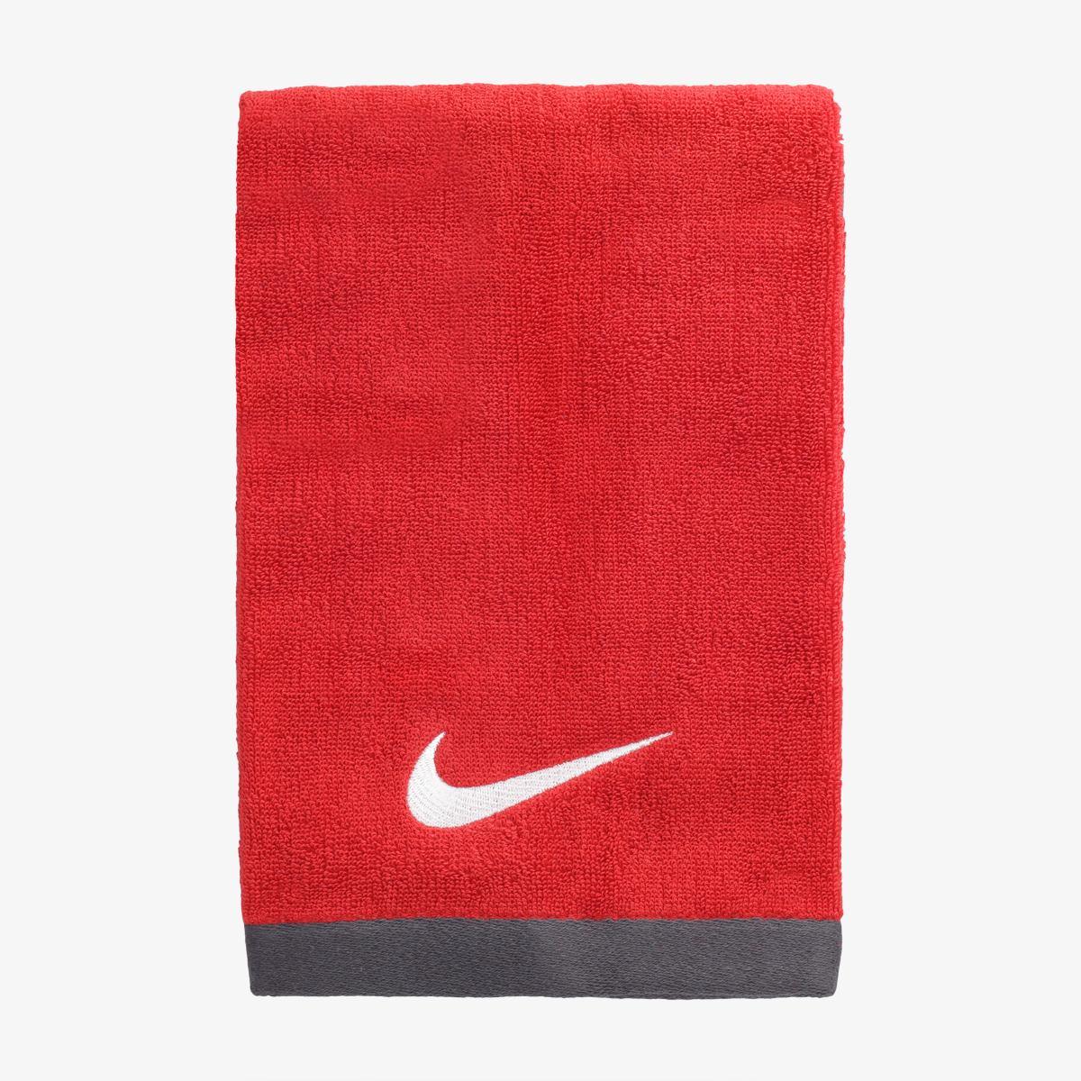 Рушник Nike FUNDAMENTAL TOWEL MEDIUM SPORT RED/WHITE M червоний Уні 40х80 см, фото 1