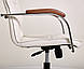 Офісне крісло Самба-RC Хром горіх Nappa 02 без канта на коліщатках із дерев'яними підлокітниками з екошкіри AMF, фото 4