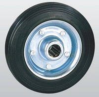 Колеса SNB з чорної гуми з роликовим підшипником 125 мм (10-125х35-R) TH, код: 1538179