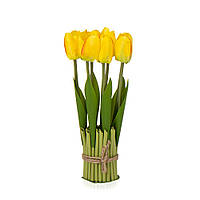 Букет тюльпанов 25см, желтый