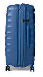 Набір валіз Франція (L M S-3шт) поліпропілен синій/Airtex 242, фото 9