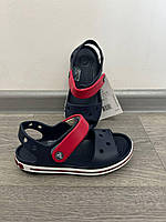 Crocs Crocband Sandal Navy/Red  дитячі сандалі сині