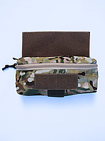 Напашник прямокутний сумка, підсумок напашник тактичний утилітарний з кріпленням до плитоноски на велкро Мультикам