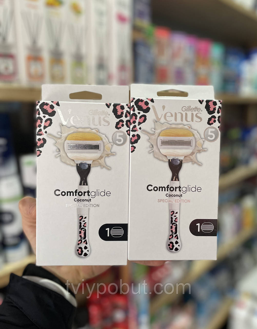 Спецпропозиція Gillette Venus and Olay Сomfortglide Coconut Special Edition Бритва з 1 змінною касетою на 5 лез