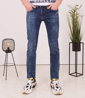 Подростковые джинсы голубые классические для подростка мальчика