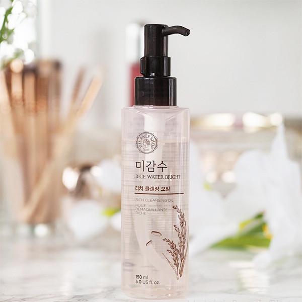 Особенности гидрофильного масла The Face Shop Rice Water Bright Light Cleansing Oil
