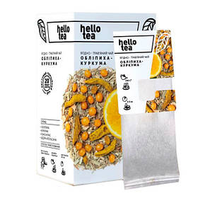Чай чорний Hello tea "Куркума-Обліпиха"