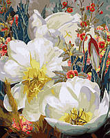 Картина за номерами Білі лілеї 40х50 (Rainbow Art) GX33524