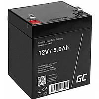 Аккумулятор Green Cell AGM VRLA 12V 5Ah (AGM27) акб для дома, аккумуляторная батарея Б0506-5