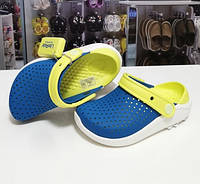 Сабо Crocs Literide Kids Bright/Citrus детские кроксы голубые