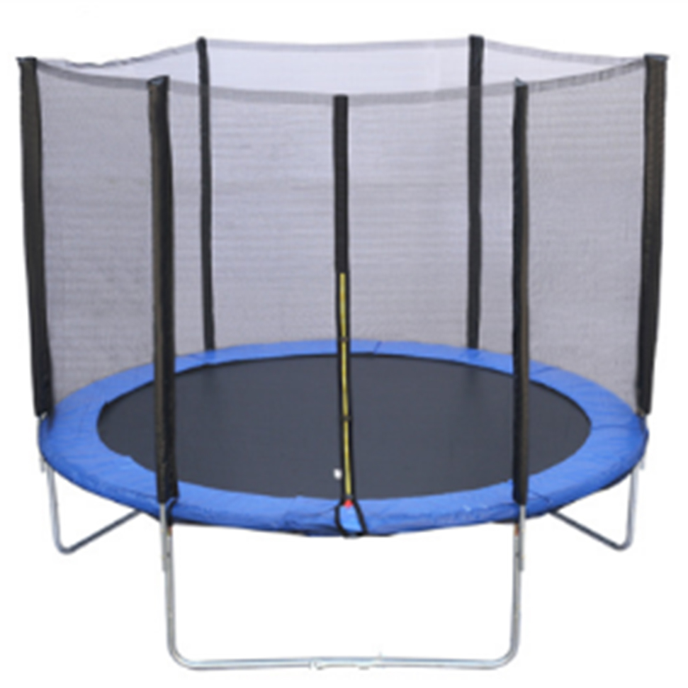 Батут спортивний круглий із сіткою, 366 см, до 150кг, Tilly RJ-0088 синій, фото 1